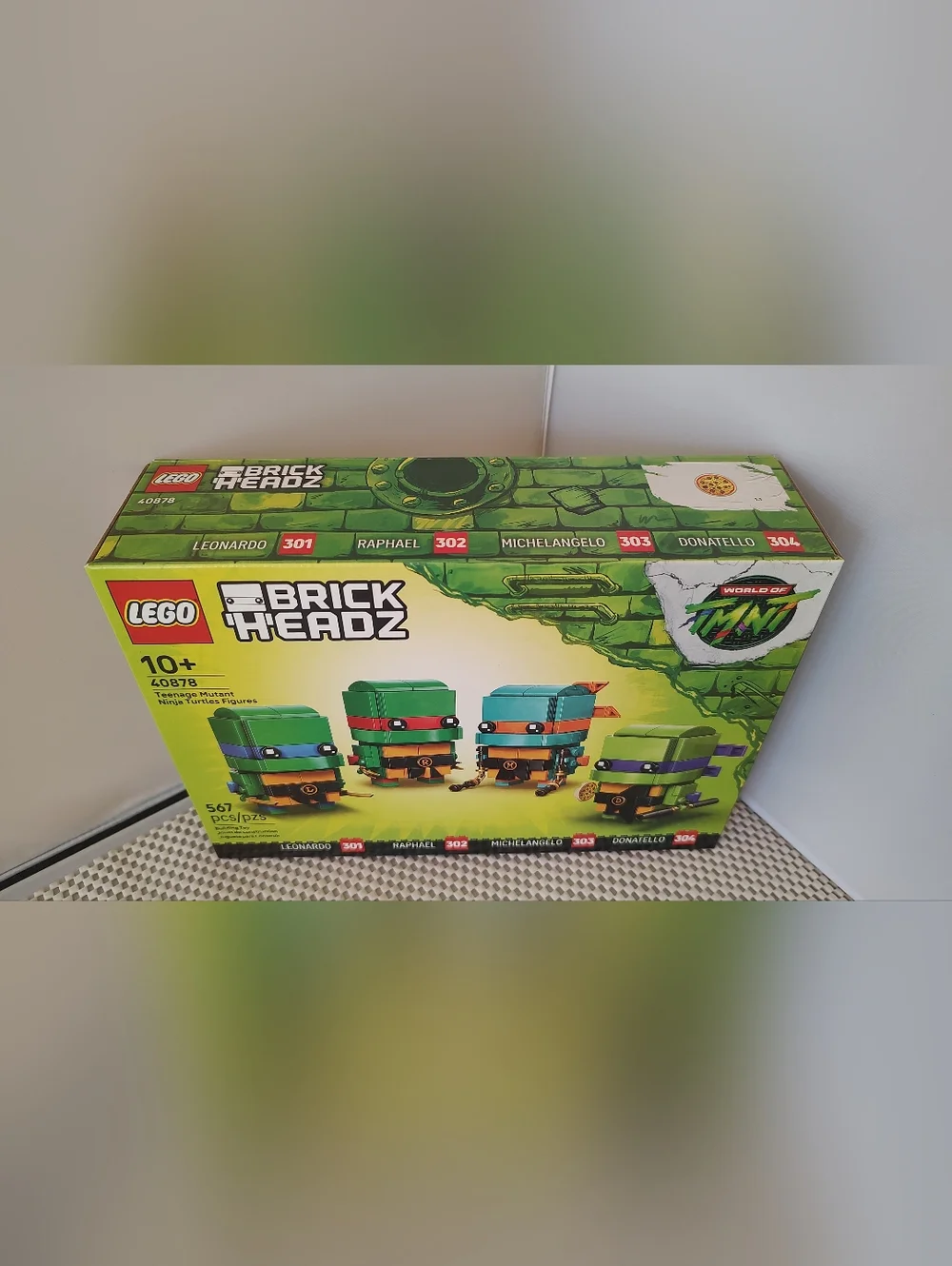 Lego 40878 Teenage Mutant Ninja Turtles Figures Brick Headz NWT Building Toy Set